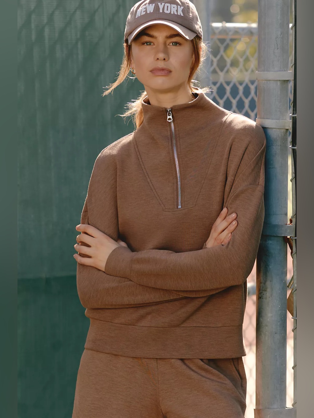 Nwt Varley Hawley Half-Zip Sweatshirt